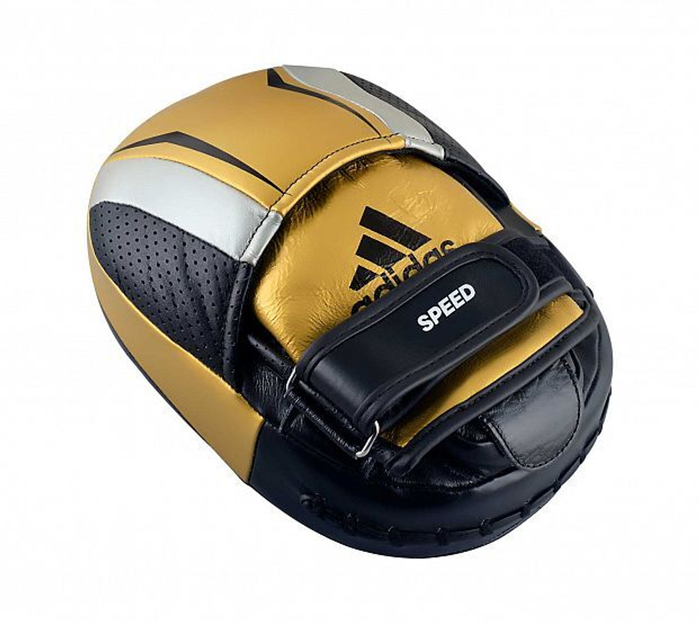 Лапы Speed 550 Micro Air Focus Mitt черно-золото-серебристые adiSP550FM