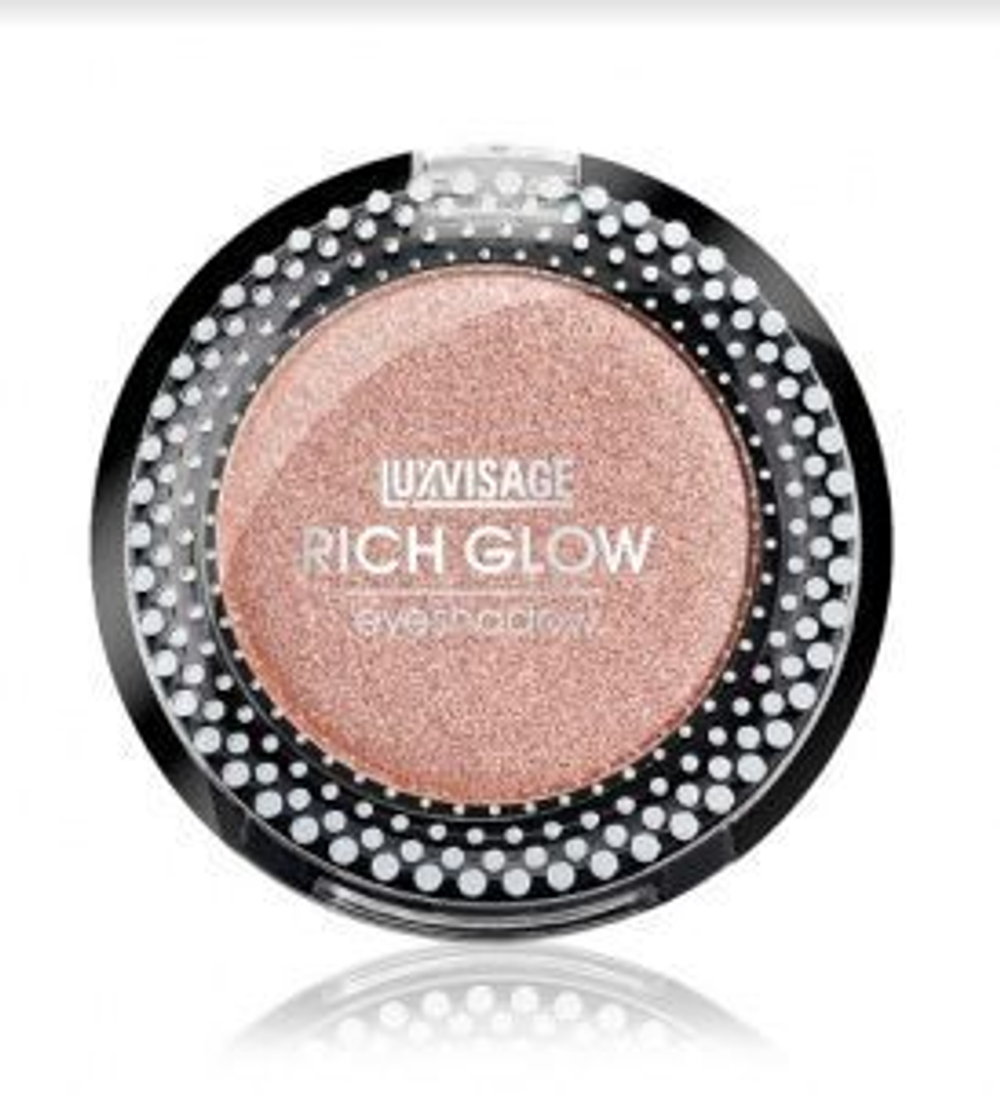 Тени для век компактные Lux Visage RICH GLOW 5 тон Peach vanilla