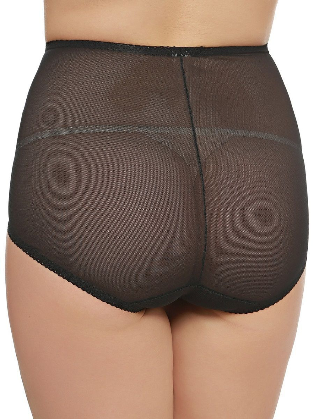 Шифоновые трусы с единственным швом сзади (Размер: XL) (Цвет: черный)