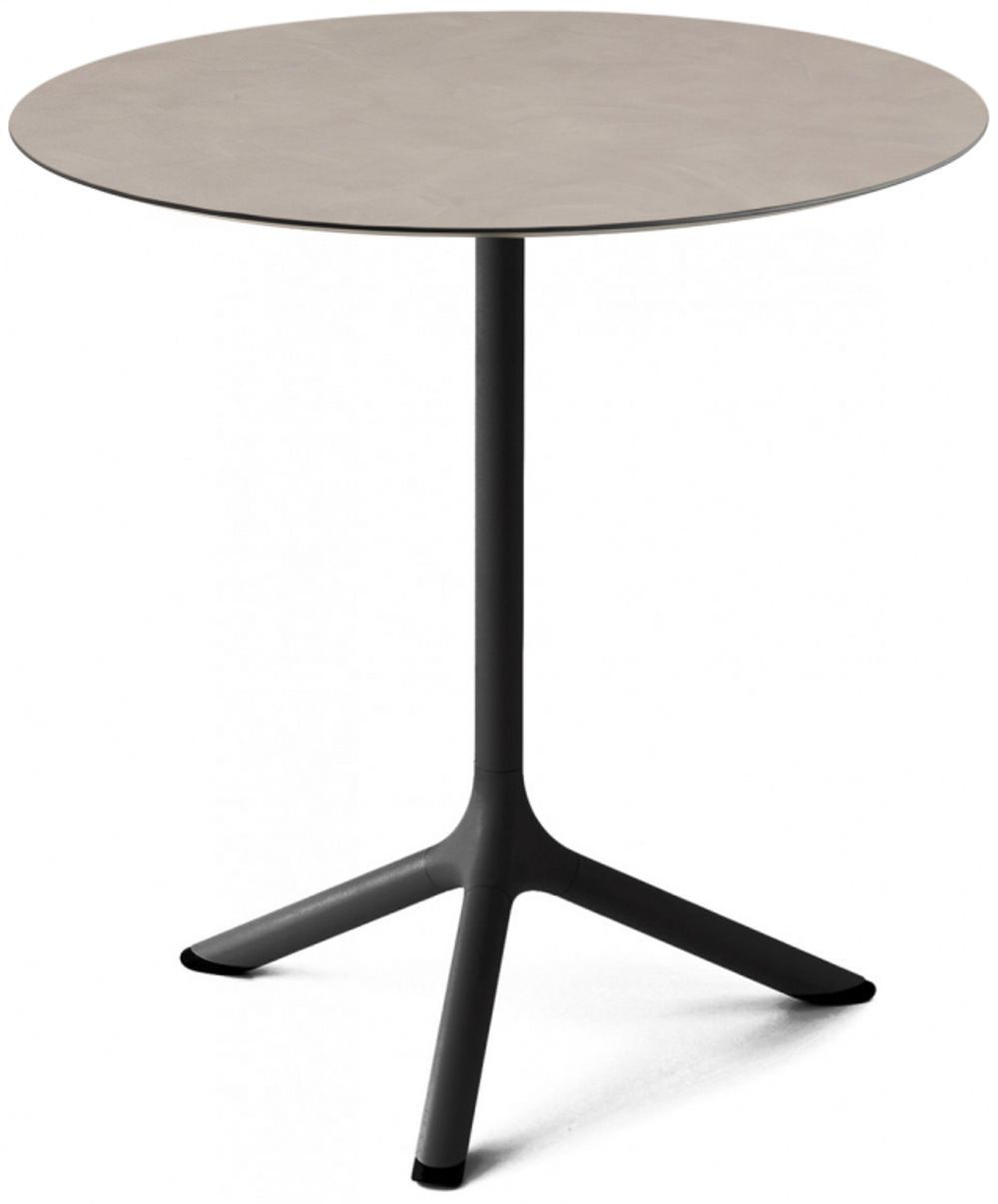 Стол ламинированный обеденный складной Scab Design Tripe Folding, черный, тортора шпатель