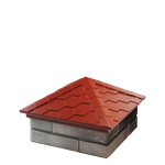 Колпак полимеркомпозитный Everest 390*390 (1,5 кирпича) красный