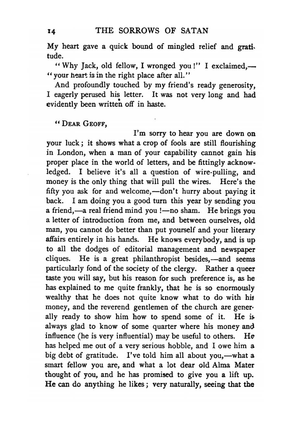 The sorrows of Satan | M. Corelli