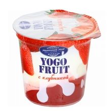 Белорусский йогурт &quot;Yogo Fruit&quot; 150г. Клубника Молочный мир - купить с доставкой по Москве и области