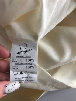 Юбка льняная стильная, визуально на 50 размер