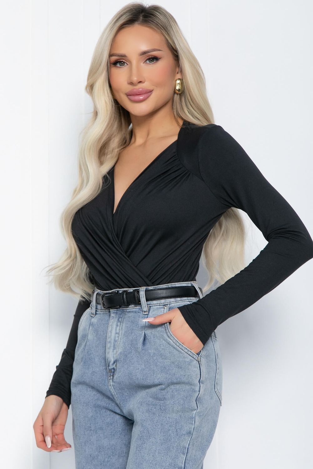 Лонгслив Нежное прикосновение (черный) Б12515-7 LT Collection