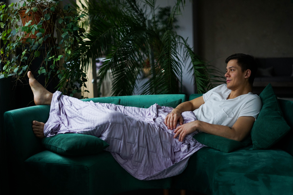 Утяжеленное одеяло "Active" светло-лиловый