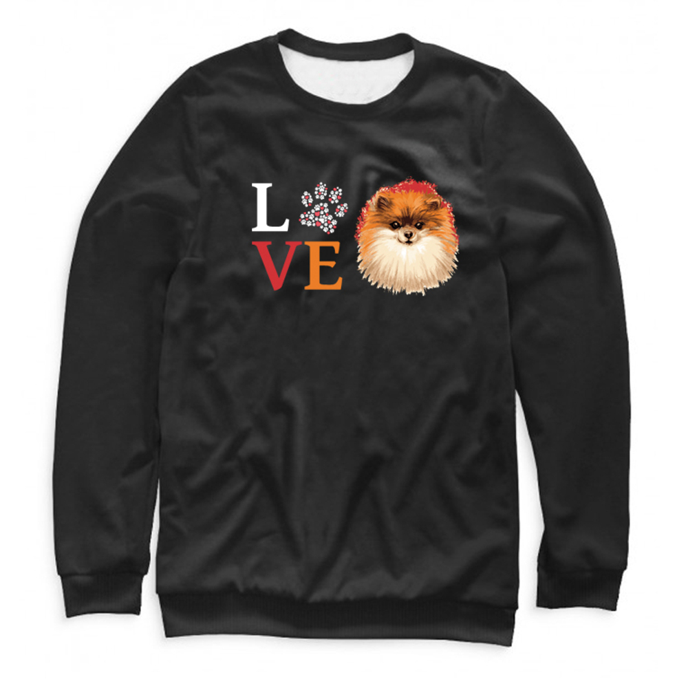 Свитшот "Шпиц - любовь"