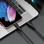 Дата-кабель Fly USB - micro USB, 1м, 2.4A, черный