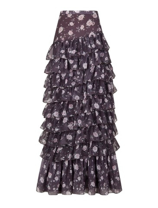 Юбка Afina (Афина) в пол с воланами, мокко