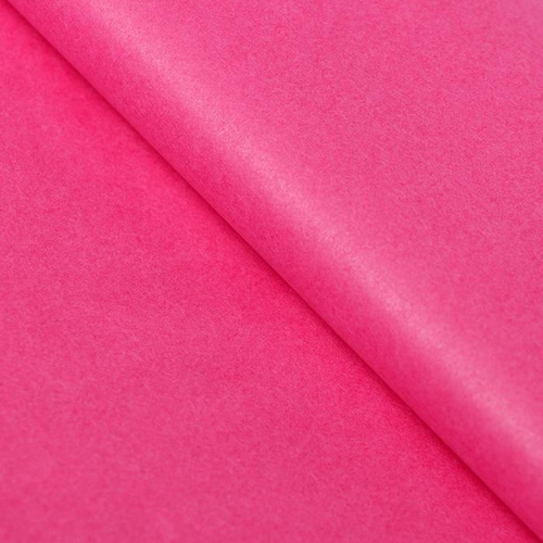 Бумага упаковочная тишью Фуксия / листы 10 шт, 50*66 см