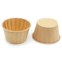 Формы бумажные с ламинацией «Маффин» 50х40 мм (Крафт) 100 шт