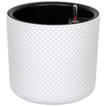 Кашпо ФАСЕТ D280мм с вставкой и с автополивом Белый