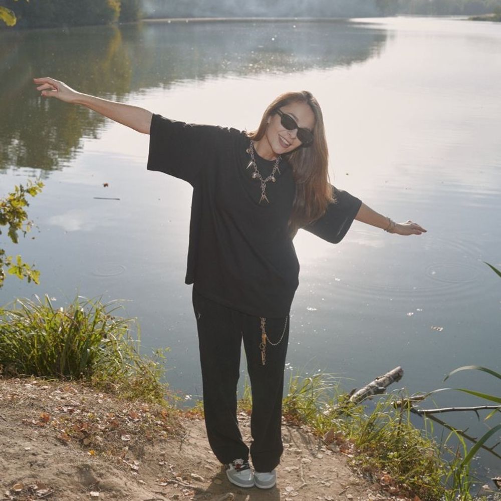 Футболка Смерч Оверсайз #7 черная