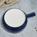 Кокотница с ручкой "Arabesque" 20,3*15,3*5,5см (синий)