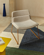 Zahara Стул со стальными ножками полиэстер бежевый