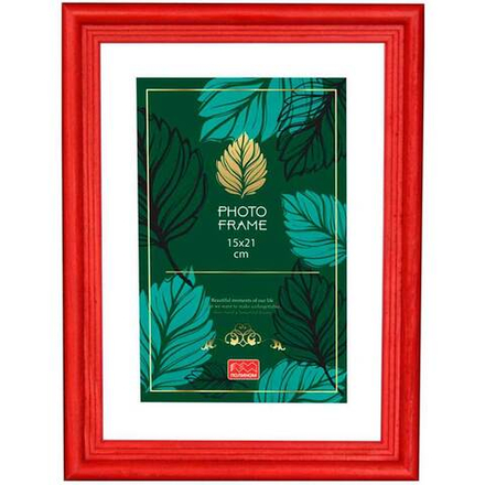 Фоторамка сосна 15х21 см красная