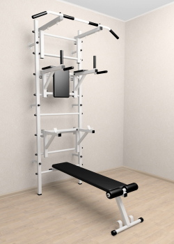 Шведская стенка Sv Sport 507 (Турник стандарт/Брусья/Стойка/Скамья)