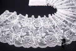 03-264 Кружево эластичное 22 см, теплый белый