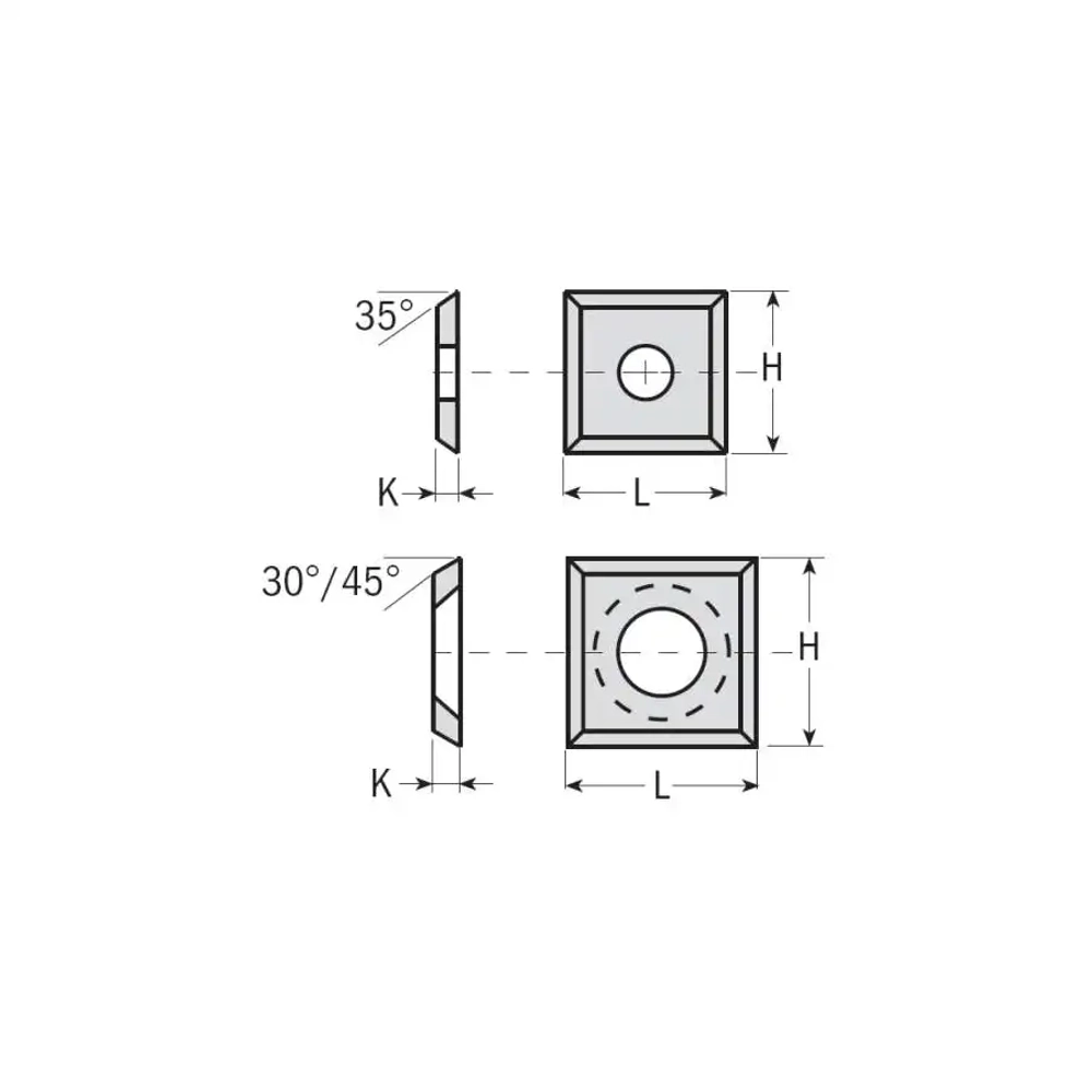 Нож твердосплавный 12x12x1,5 U2300 CMT 790.120.03