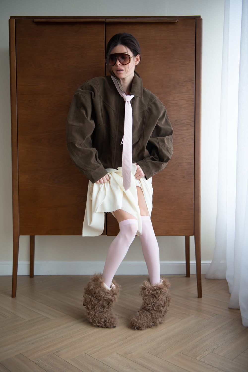 Ботильоны меховые WOOLY