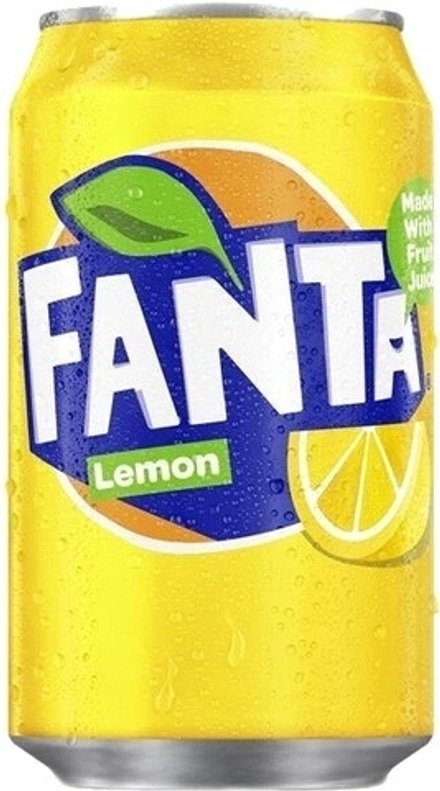 Газированный напиток Фанта Лимон / Fanta Lemon (Великобритания) 0.33 - банка