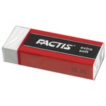 Ластик большой FACTIS "Extra Soft ES 20" (Испания), 61х24х13 мм, белый, прямоугольный, CPFES20