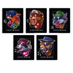 Тетрадь А5 48л. клетка, на скобе "На стиле" в ассортименте (Феникс+)