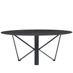 Стол керамический LA ALTA COSMO AustriIia sand black 180*90*75, каркас черный