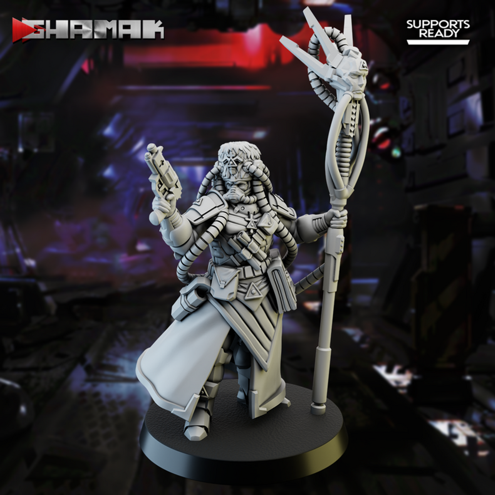 Astra Militarum Vostroyan Firstborn Psyker Санкционированный псайкер №2 миниатюра для dnd, днд, pathfinder, фентези, Настольная игра, НРИ, Варгейм, РПГ