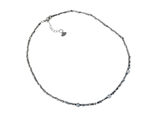 "Пабиан" ожерелье в серебряном покрытии из коллекции "Очарование" от Jenavi с замком карабин