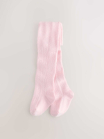 Колготки для малышей Next E48-345, 2 шт., Белый, Розовый