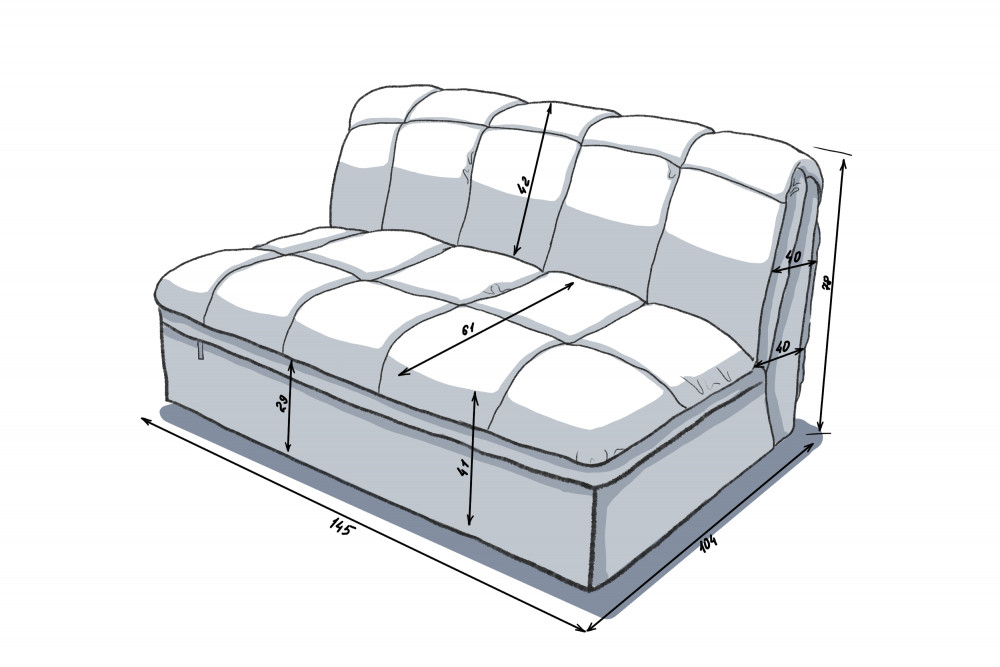 НТКО Диван Джелли 70-160