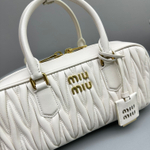 Miu Miu Arcadie Matelasse Nappa Leather Bag 27 cm