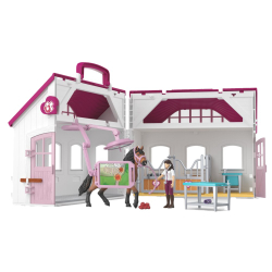 Schleich Horse Club - Клиника для лошадей ЗДОРОВЫЕ КОПЫТА + жеребец породы андалузской 42787