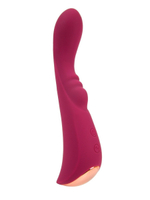Малиновый вибратор для G-стимуляции - 19,1 см. (Цвет: малиновый)