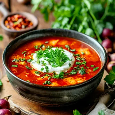 Борщ классический на бульоне