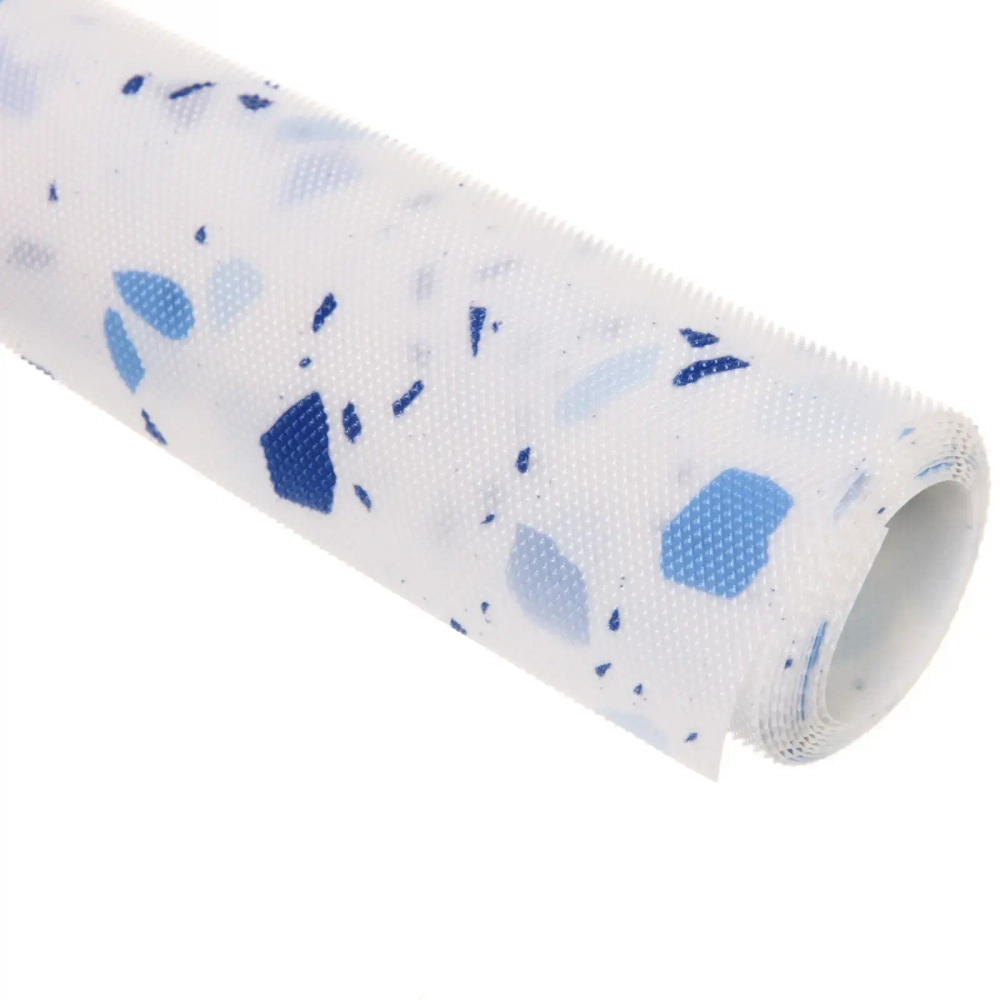 Коврик для кухонных ящиков в рулоне 45*125см «Краски» голубой