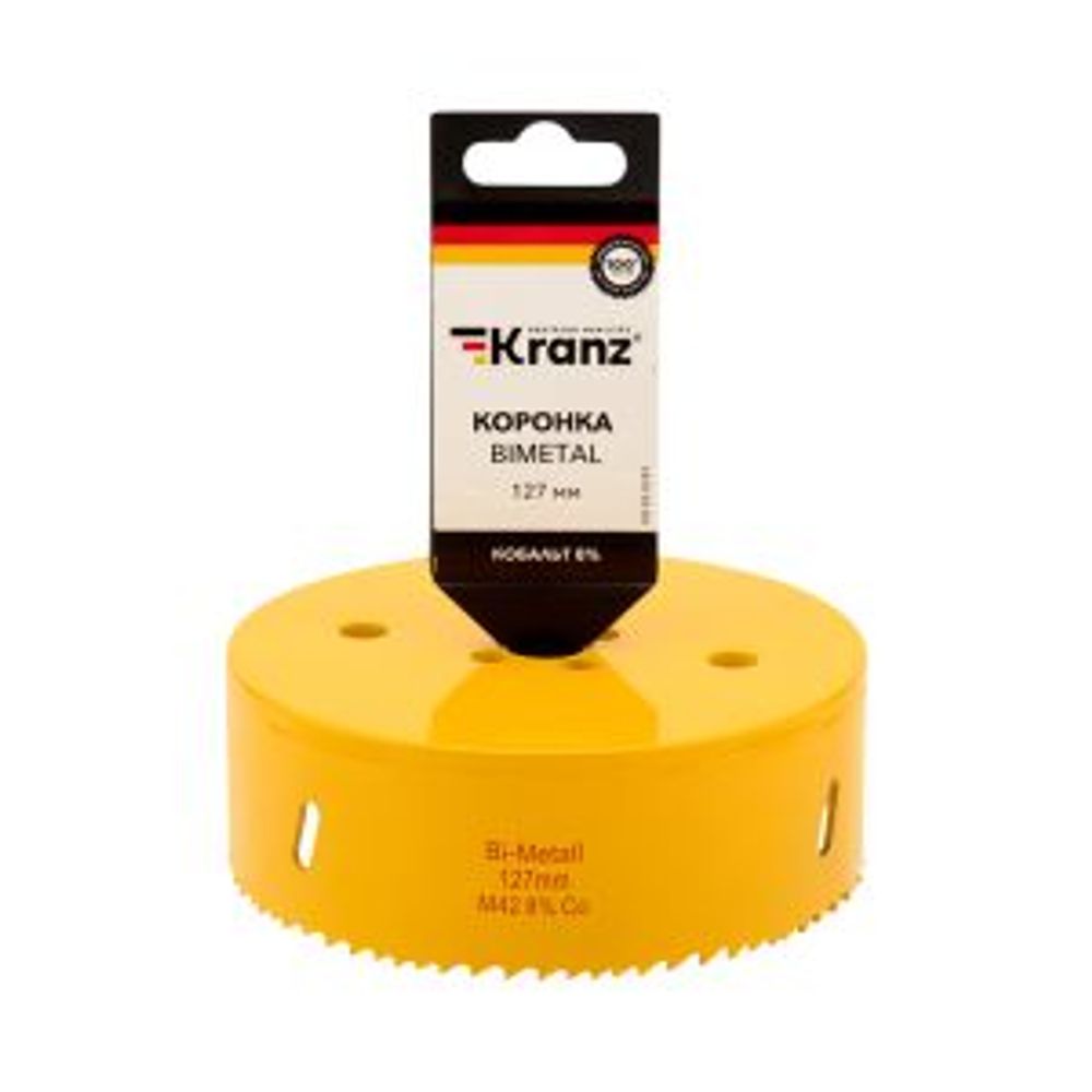 Коронка по металлу биметаллическая (Bimetal) 127мм KRANZ
