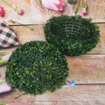 Искусственное растение шар «Самшит» темно-зеленый D-45см Ultramarine