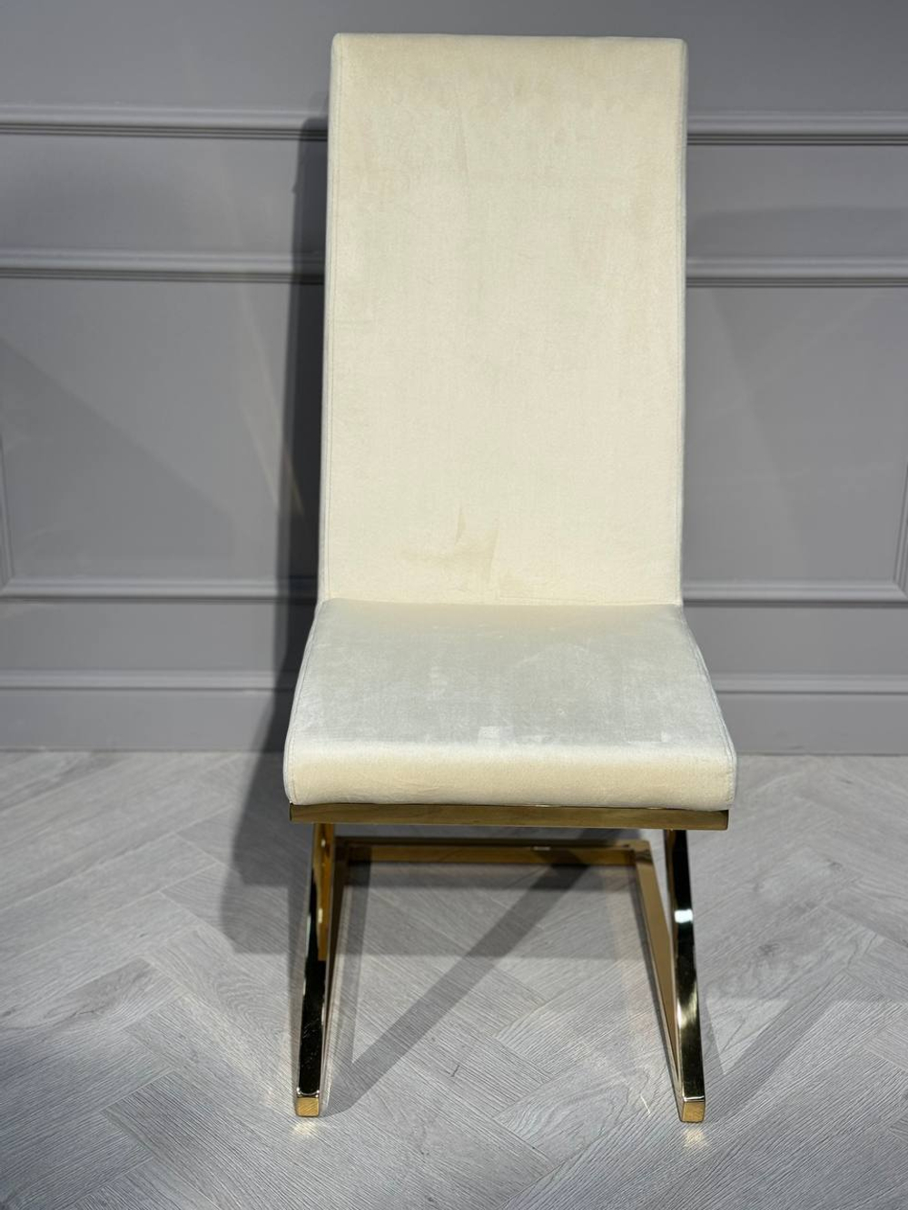 Стул обеденный Ist Casa Палермо, 60х46х105 см, бежевый, глянцевое золото