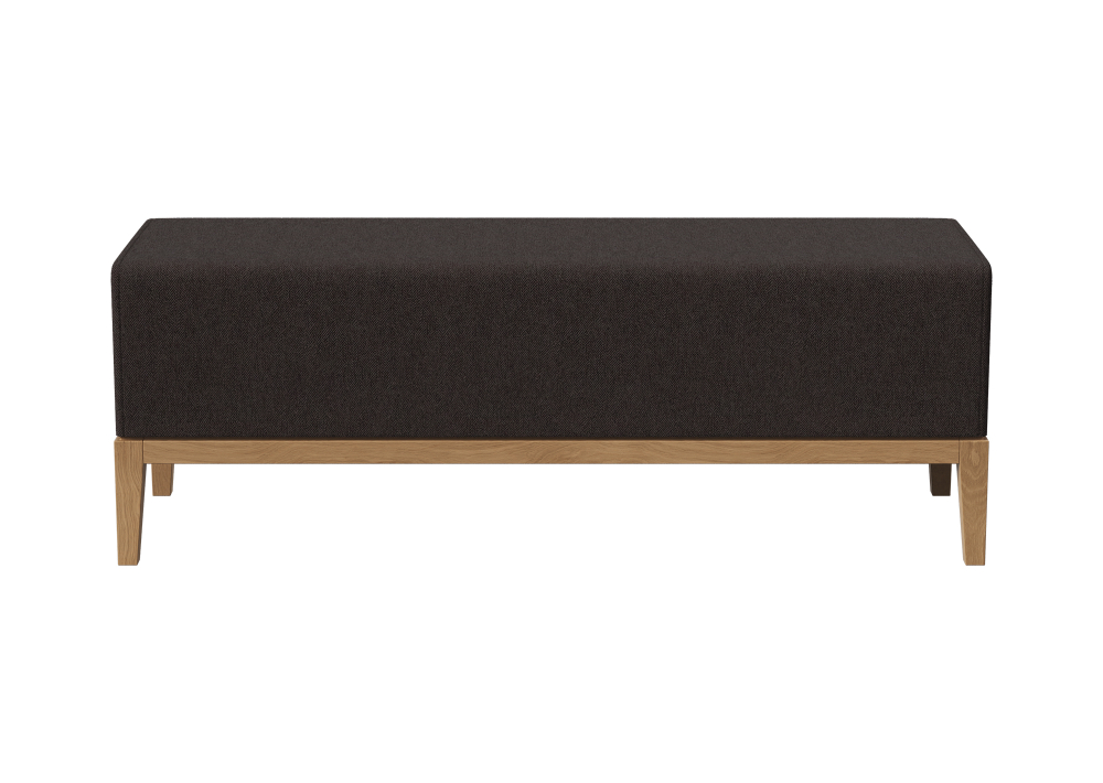 Банкетка Fjord 120 см (шоколад твид, бук)