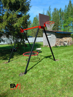 Монтаж уличных качелей Sv Sport