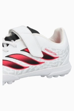 Сороконожки adidas Predator Club Hook-and-Loop TF Junior - белый