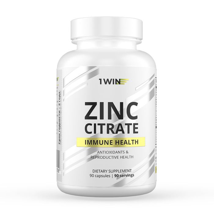 Цитрат Цинка, Zinc Citrate, 1Win, 90 капсул