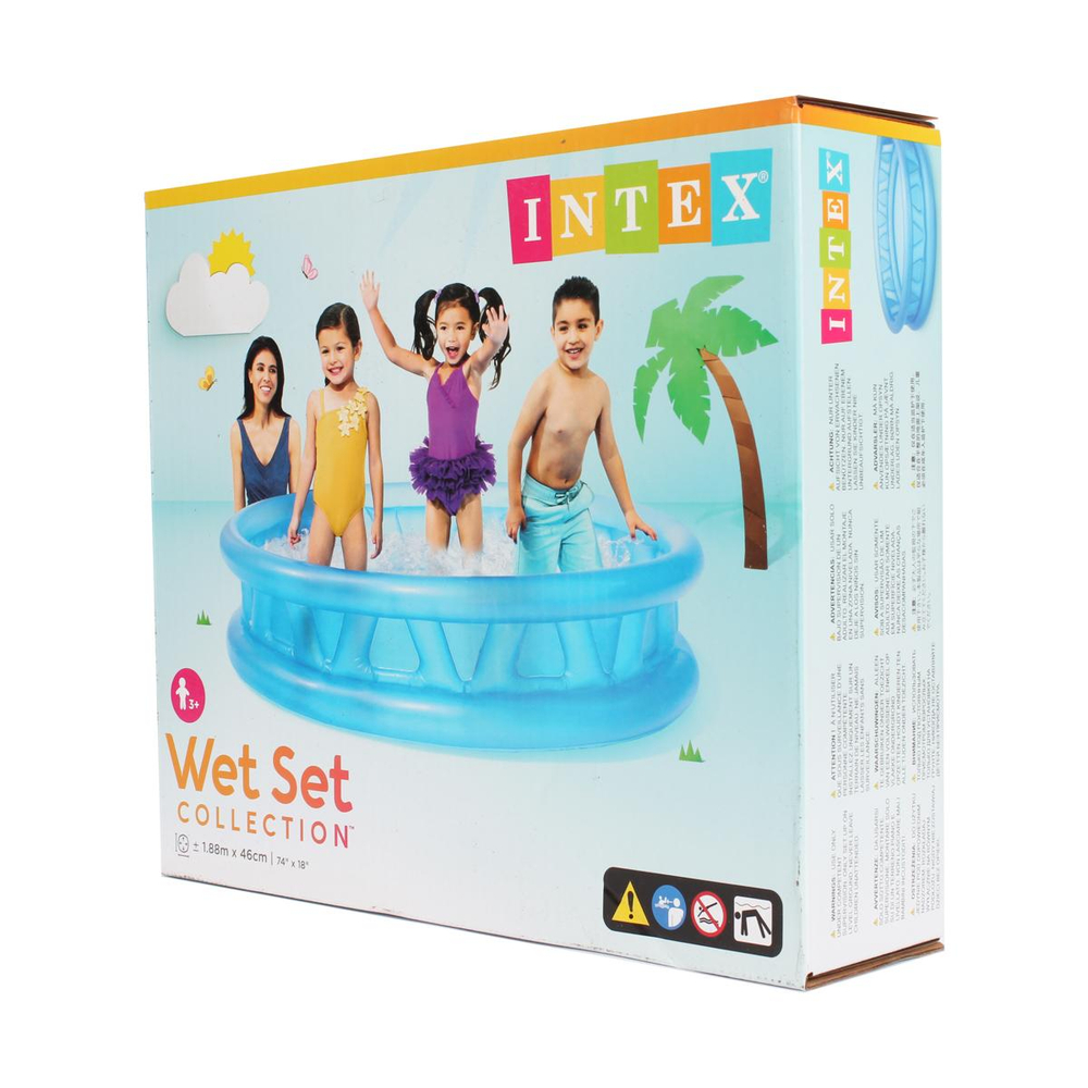Бассейн надувной круглый 188*46см Soft Side (Intex)