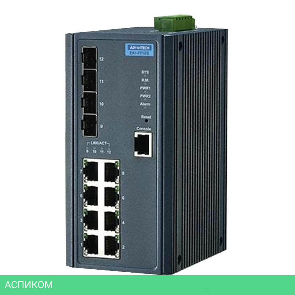 Коммутатор Advantech EKI-7712E-4F-AE
