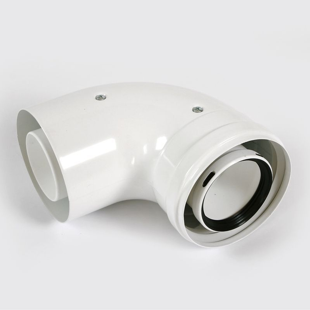 Коаксиальный отвод 90°, Ду 60/100, без муфты, Baxi KHG71410151-