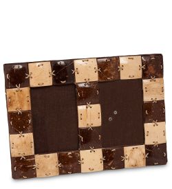 41-004 Фоторамка из кокоса (о.Бали) на два фото