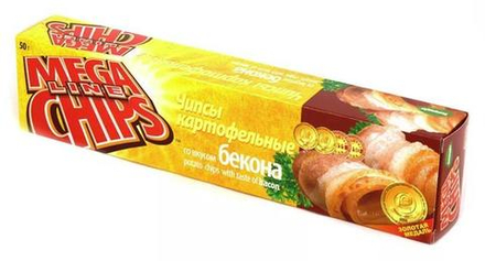 Чипсы "Мега чипсы" 50 г. Бекон Белпродукт