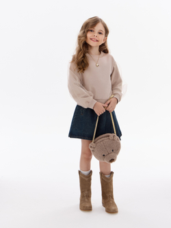 Нарядный свитшот с фатиновыми рукавами